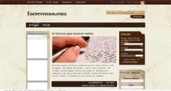 Desktop Screenshot of escrevemos.com